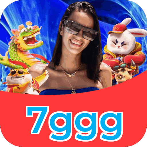 Interface do aplicativo 7ggg mostrando jogos disponíveis no iOS e Android